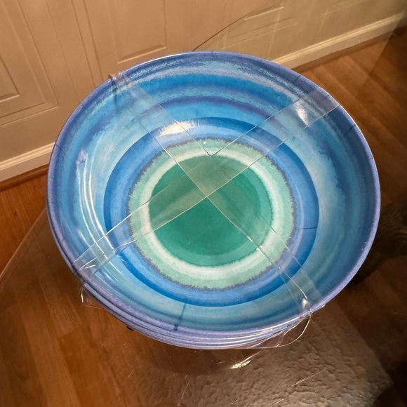 - - Brand New Set Of 4 Pcs Melamine Bowls Salad Bowl 7.5” - Picture 4 of 6